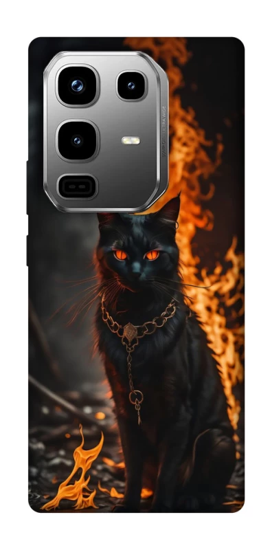 Чехол на Infinix Note 50 Pro Огненный кот фото 1 из 1