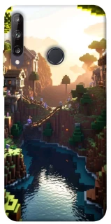 Чехол на Huawei P40 Lite E Minecraft sunset фото 1 из 1