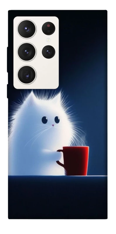 Чохол на Samsung Galaxy S23 Ultra Чохол кіт з кавою фото 1 з 1