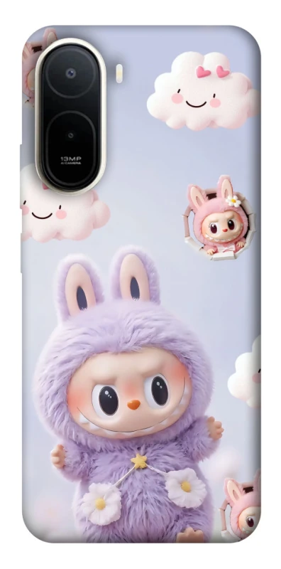 Чохол на Xiaomi Redmi A7 Pro 4G Labubu & clouds фото 2 з 2
