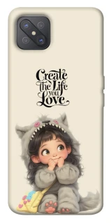 Чохол на Oppo A92s Create the life you love фото 1 з 1
