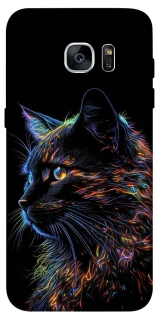 Чохол на Samsung G935F Galaxy S7 Edge Чорний кіт фото 1 з 1
