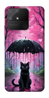 Чохол на Realme Narzo 50A Black cat фото 1 з 1