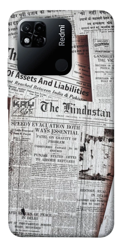 Чохол на Xiaomi Redmi 10A Газети фото 1 з 1