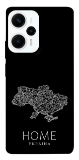 Чехол на Xiaomi Poco F5 / Note 12 Turbo Ukraine black map фото 1 из 1