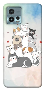 Чохол на Motorola Moto G72 Funny Pets ver.2 фото 1 з 1