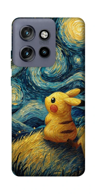 Чохол на Motorola Edge 50 Neo Pikachu and Van Gogh фото 1 з 1