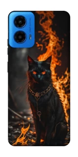 Чохол на Motorola Moto G45 Вогняний кіт фото 1 з 1