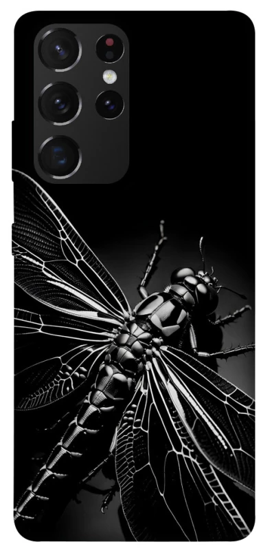 Чехол на Samsung Galaxy S21 Ultra Black dragonfly фото 1 из 1