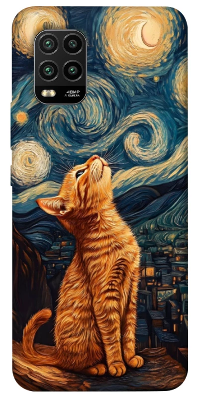 Чохол на Xiaomi Mi 10 Lite van gogh cat фото 1 з 1