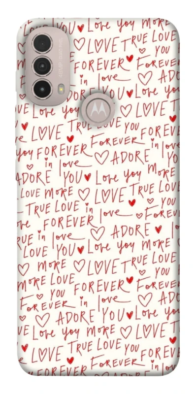 Чехол на Motorola Moto E40 Love aesthetic ver.4 фото 1 из 1