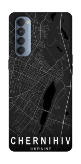 Чехол на Oppo Reno 4 Pro Chernihiv map фото 1 из 1