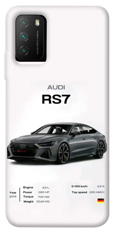 Чехол на Xiaomi Poco M3 Audi RS7 фото 1 из 1