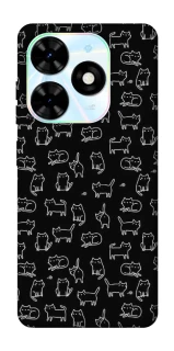 Чохол на TECNO Spark Go 2024 Black Cats фото 1 з 1