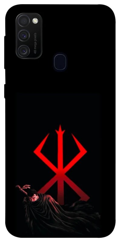 Чохол на Samsung Galaxy M21 Berserk Red Logo фото 1 з 1