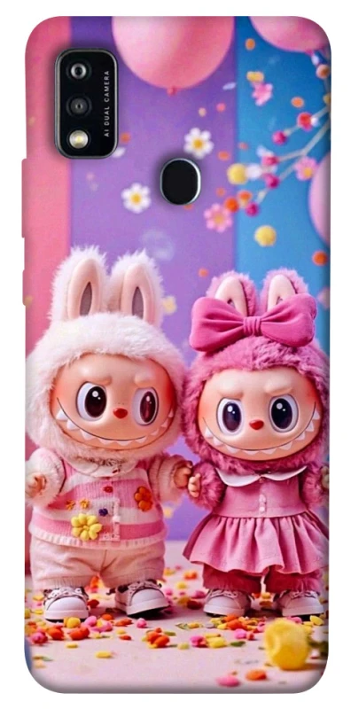 Чохол на ZTE Blade A51 Labubu twins ver.2 фото 1 з 1
