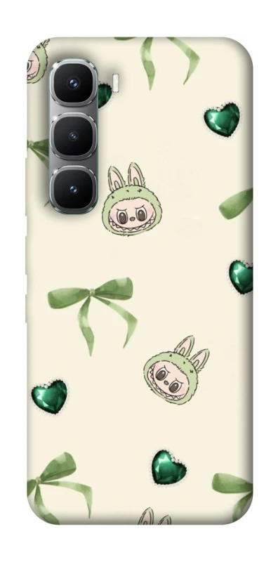 Чехол на Infinix Hot 60 Pro Labubu Green Heart фото 1 из 1