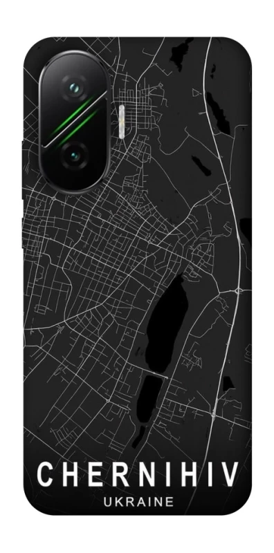 Чехол на Xiaomi Poco F7 Chernihiv map фото 1 из 1