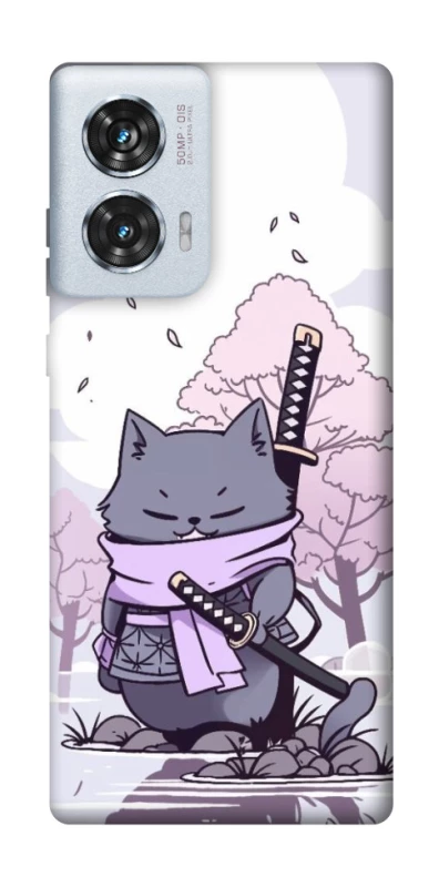 Чохол на Motorola Edge 50 Fusion Samurai cat фото 1 з 1