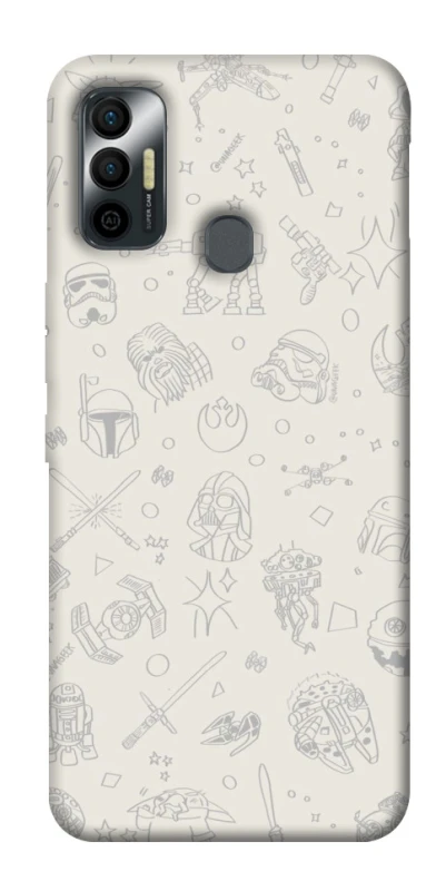 Чохол на TECNO Spark 7 Star Wars background ver.1 фото 1 з 1