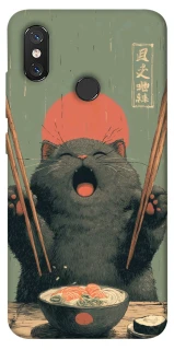 Чехол на Xiaomi Mi 8 Hungry Cat фото 1 из 1