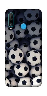 Чехол на Huawei P30 lite Футбольные мячи фото 1 из 1