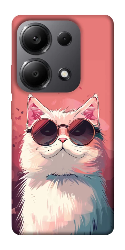Чохол на Xiaomi Redmi Note 13 Pro 4G Сat with glasses фото 1 з 1