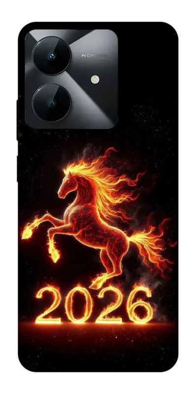 Чохол на Realme Note 60x Red Fire Horse ver.1 фото 1 з 1