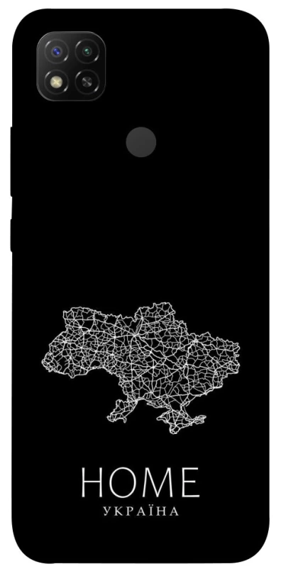 Чохол на Xiaomi Redmi 9C Ukraine black map фото 1 з 1