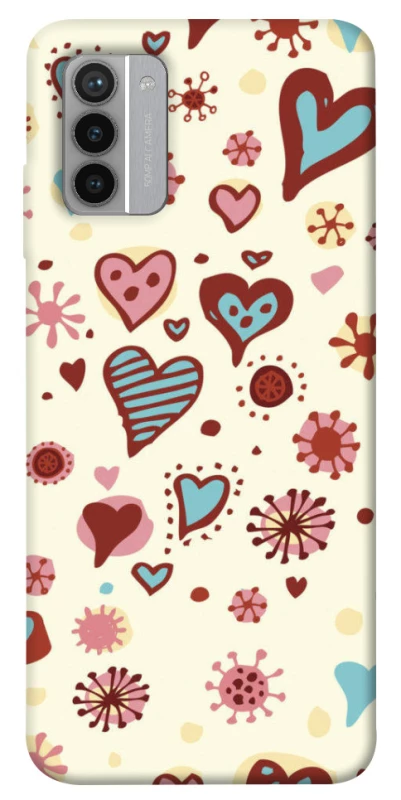 Чохол на Nokia G42 Pretty hearts фото 1 з 1