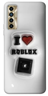 Чохол на TECNO Camon 17P I love Roblox фото 1 з 1