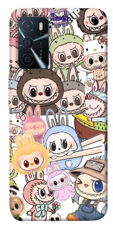 Чохол на Oppo A16s / A16 All Labubus фото 1 з 1