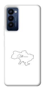 Чохол на TECNO Camon 18 Pro Ukraine map фото 1 з 1