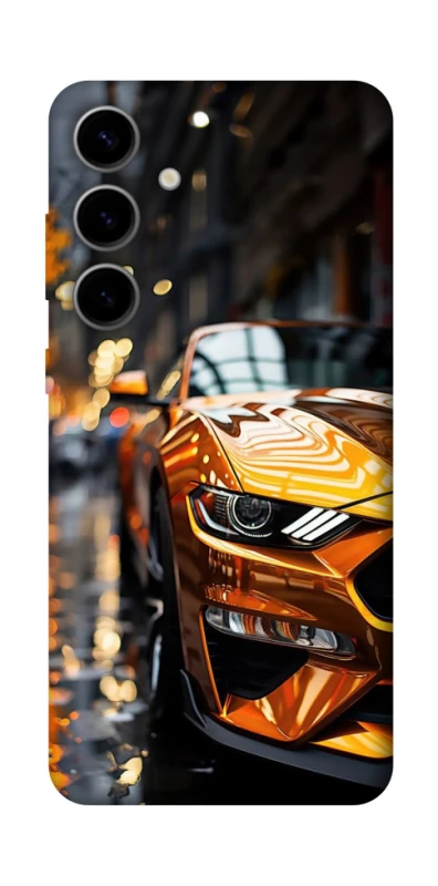 Чохол на Samsung Galaxy S25 Golden sports car фото 1 з 1