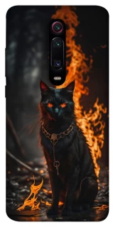 Чехол на Xiaomi Redmi K20 / K20 Pro / Mi9T / Mi9T Pro Огненный кот фото 1 из 1