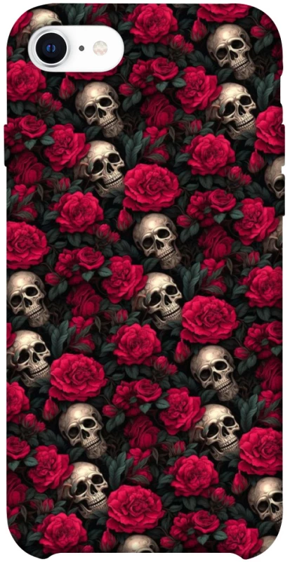 Чохол на Apple iPhone SE (2020) Черепа та рози фото 1 з 1