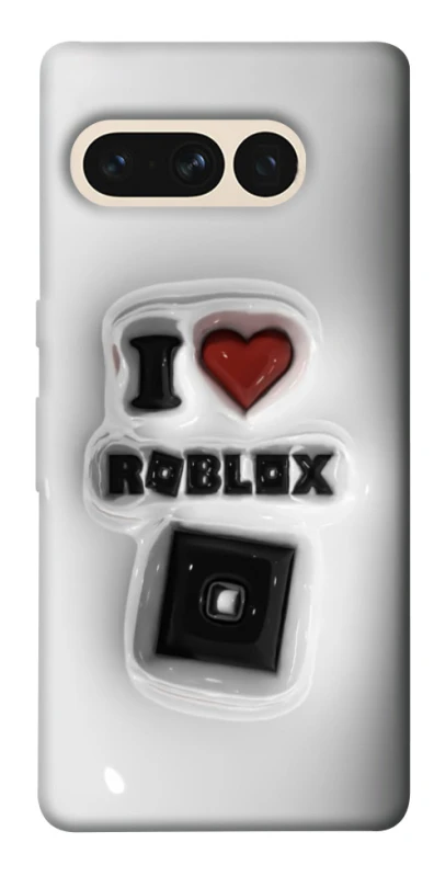 Чехол на Google Pixel 7 Pro I love Roblox фото 1 из 1