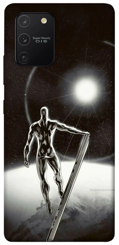 Чехол на Samsung Galaxy S10 Lite Серебряный сёрфер фото 1 из 1