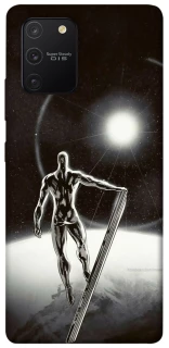 Чехол на Samsung Galaxy S10 Lite Серебряный сёрфер фото 1 из 1