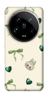Чехол на Xiaomi 14 Ultra Labubu Green Heart фото 1 из 1
