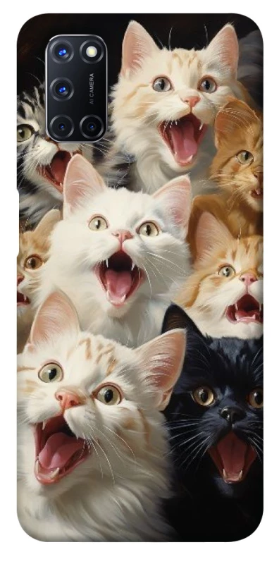 Чохол на Oppo A52 / A72 / A92 Коти фото 1 з 1
