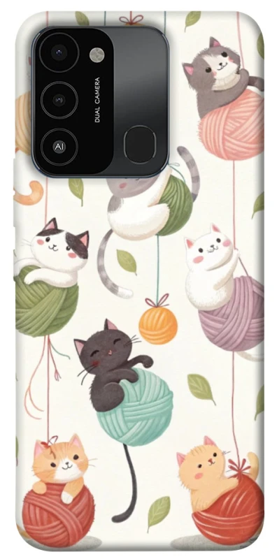 Чохол на TECNO Spark 8C Funny Kittens фото 1 з 1