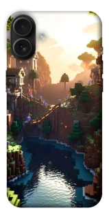 Чехол на Apple iPhone 16 Plus Minecraft sunset фото 1 из 1