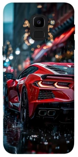 Чехол на Samsung J600F Galaxy J6 (2018) Red sports car фото 1 из 1