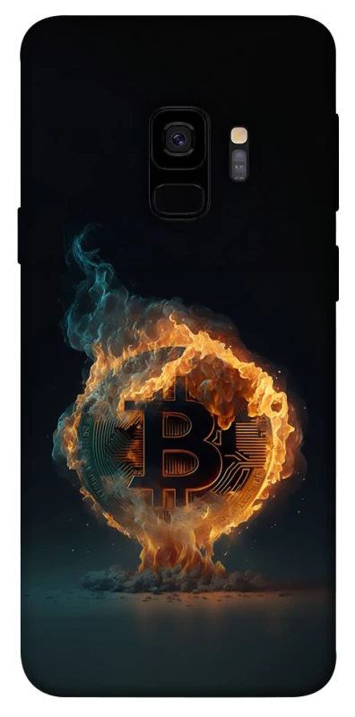 Чохол на Samsung Galaxy S9 Fire Bitcoin фото 1 з 1