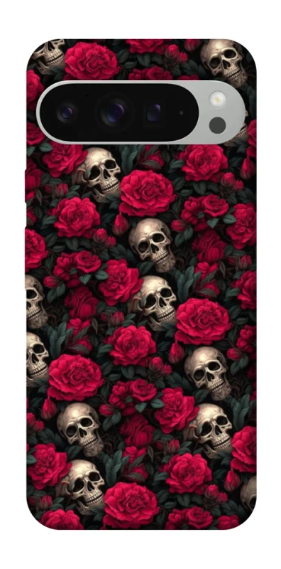 Чохол на Google Pixel 9 Pro XL Черепа та рози фото 1 з 1