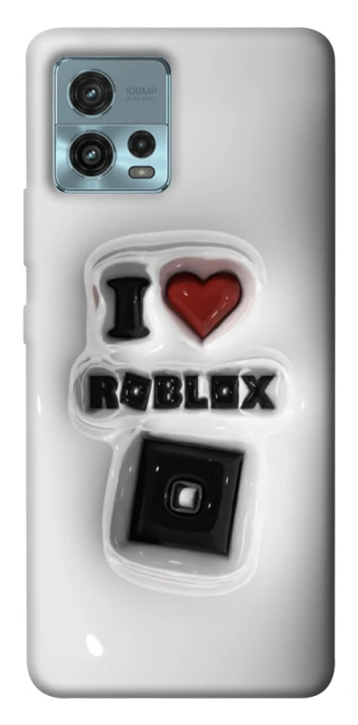 Чохол на Motorola Moto G72 I love Roblox фото 1 з 1