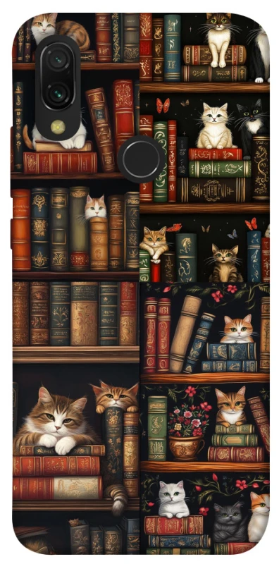 Чохол на Xiaomi Redmi 7 Cats & Books фото 1 з 1