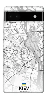 Чохол на Google Pixel 6a Kiev white map фото 1 з 1
