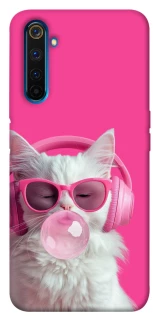 Чехол на Realme 6 Pro Pink kitty фото 1 из 1